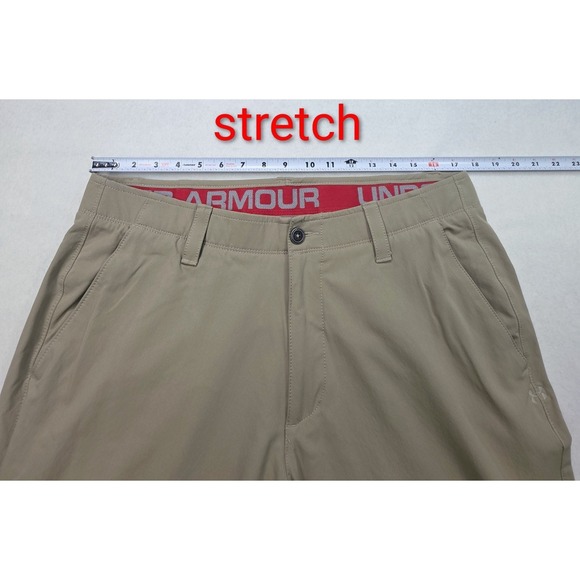 Under Armour Match Play Golf Pants Men 36x32 Beige Performance Chino LIMITED USE - Picture 4 of 9